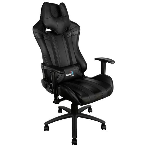 фото Компьютерное кресло aerocool ac120 air игровое, обивка: искусственная кожа, цвет: черный
