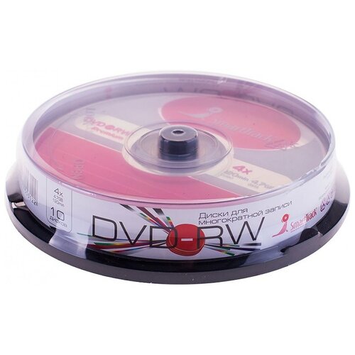 диск dvd rsmarttrack4 7gb 4x 10 шт Диск DVD-RWSmartTrack4.7 Gb 4x, 10 шт.