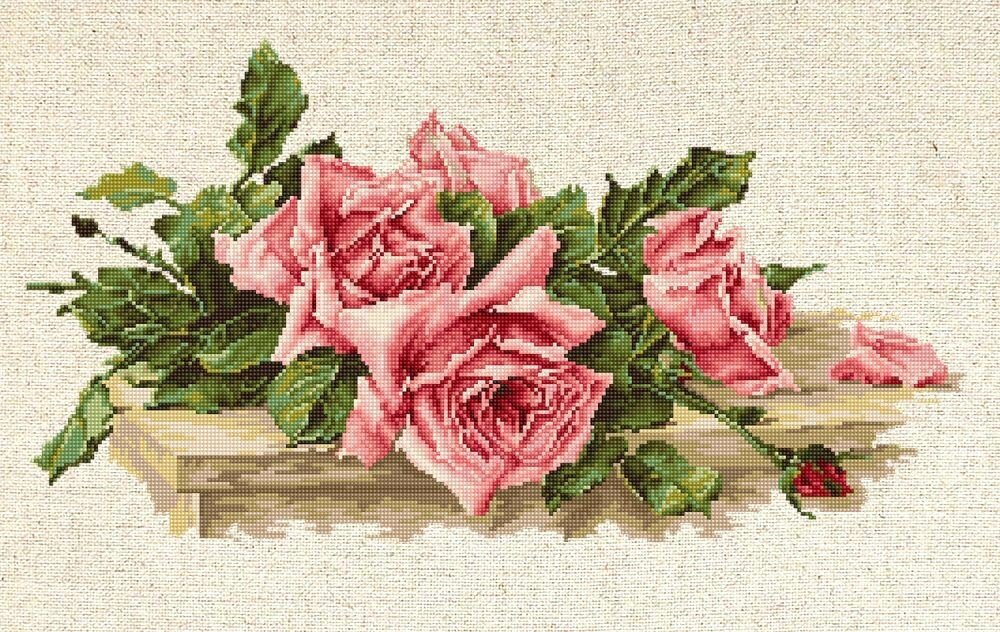 Luca-S Розовые розы (Pink Roses) BL22400 - купить в интернет-магазине по низкой