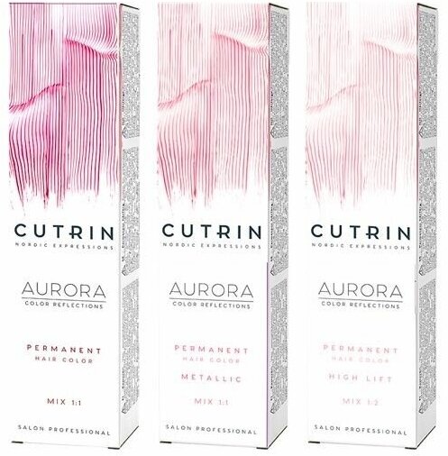 Краска для волос Cutrin Coloring Hair and Perming Aurora Permanent Hair Color, Перманентный краситель, 10.1