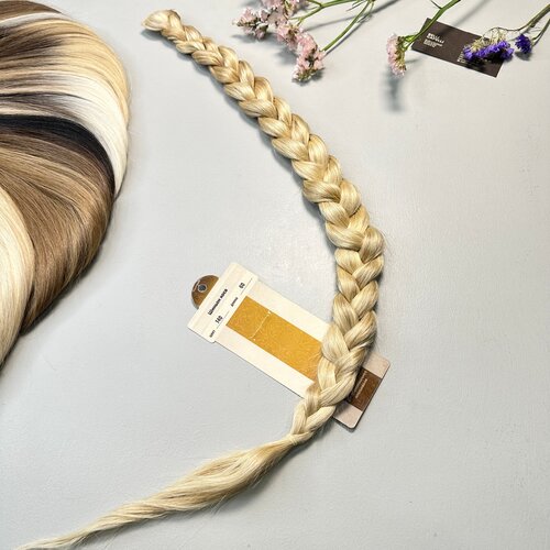 Шиньон-коса на заколке из славянских волос Belli Capelli 60 см №140