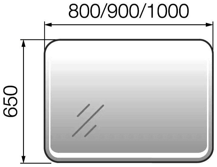 Зеркало для ванной Eco 90 - фотография № 6