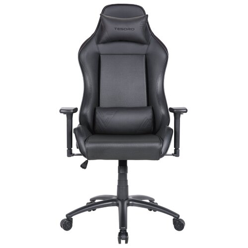 фото Компьютерное кресло tesoro alphaeon s1 игровое, обивка: искусственная кожа, цвет: черный