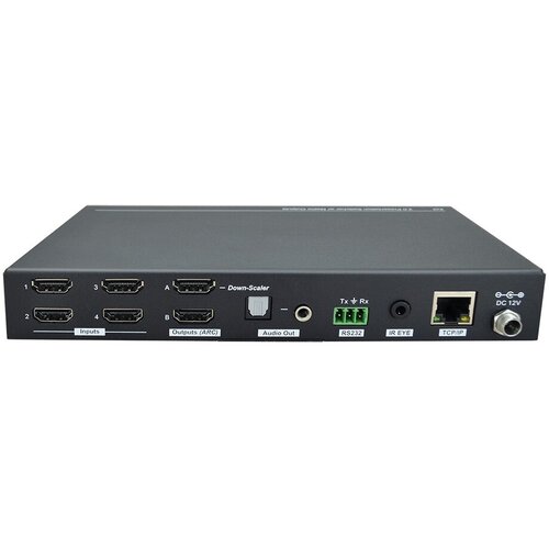 AV-BOX SCU42 Матричный коммутатор 4x2 HDMI 2.0 с функцией де-эмбеддирования и ARC