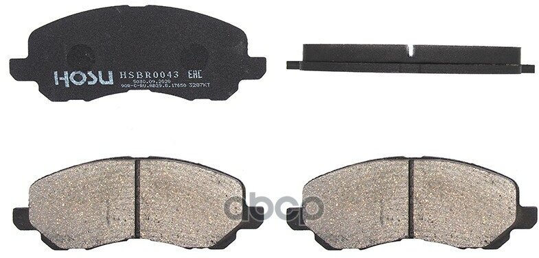 Колодки Тормозные Перед Mitsubishi Outlander 05-12/Colt Cy2a 07-/Lancer Cs5# 00-07 HOSU арт. HSBR0043