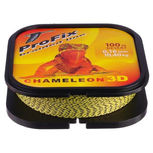фото Леска плетёная aqua profix chameleon 3d desert, d=0,16 мм, 100 м, нагрузка 10,4 кг 3314287