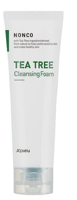 APIEU Пенка для умывания Nonco Tea Tree Cleansing Foam, 130 мл