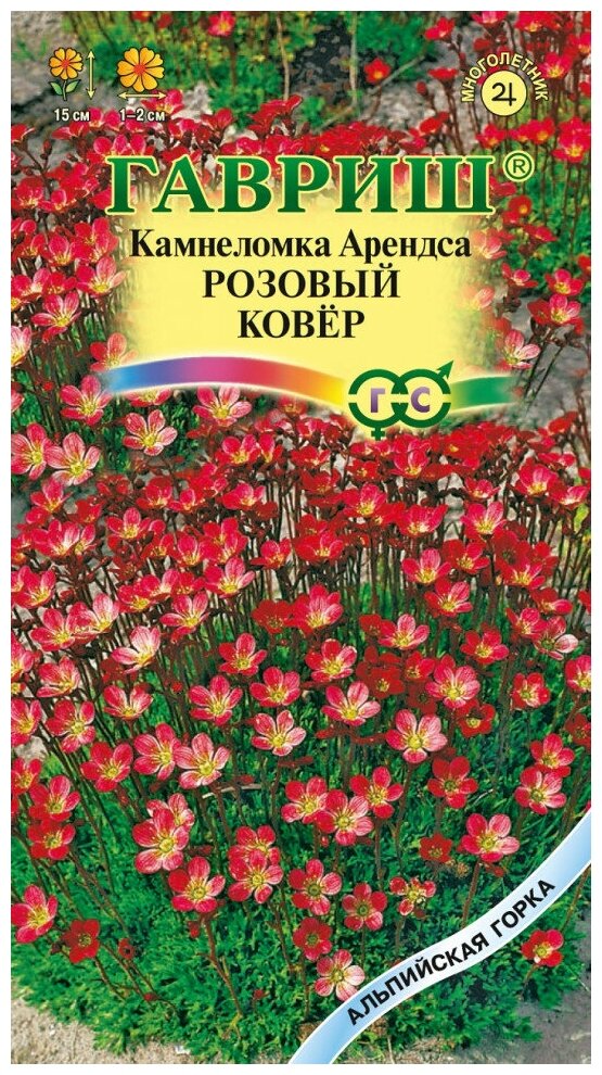 Камнеломка Розовый Ковер многолетник ( 1 уп: 001г )