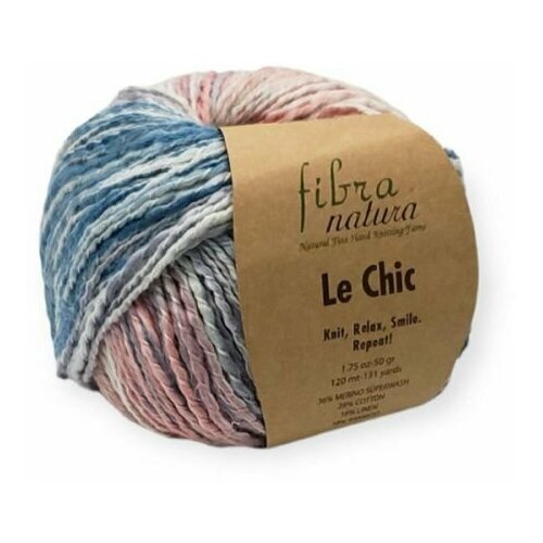 Пряжа Fibra Natura Le Chic 15203 Фибра Натура Ле Шик, 50 г, 120 м, 1 моток