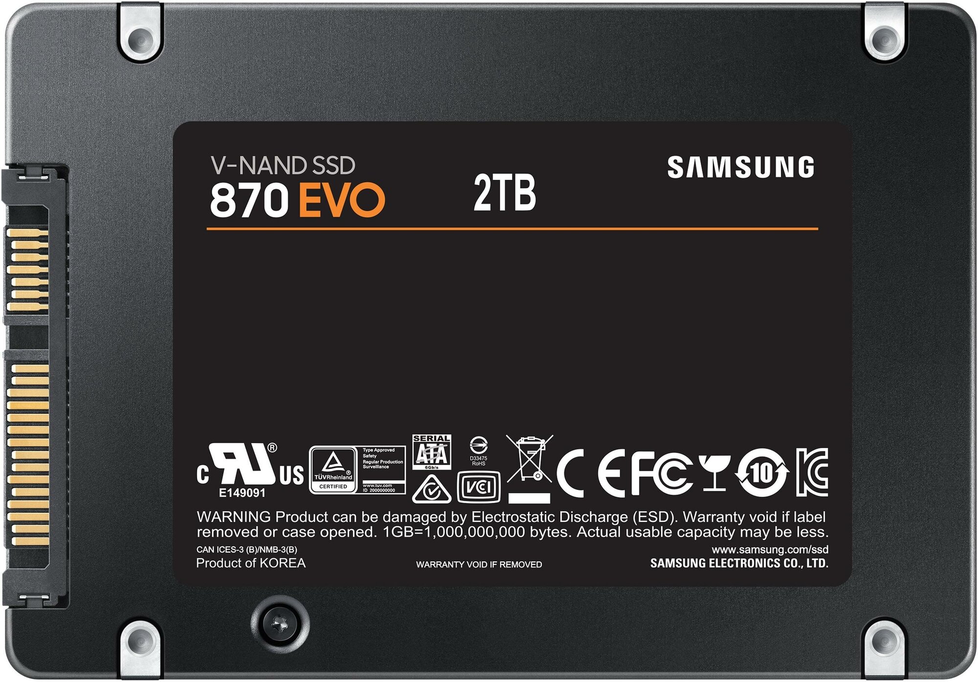 SSD накопитель SAMSUNG 870 EVO 2ТБ, 2.5", SATA III - фото №9