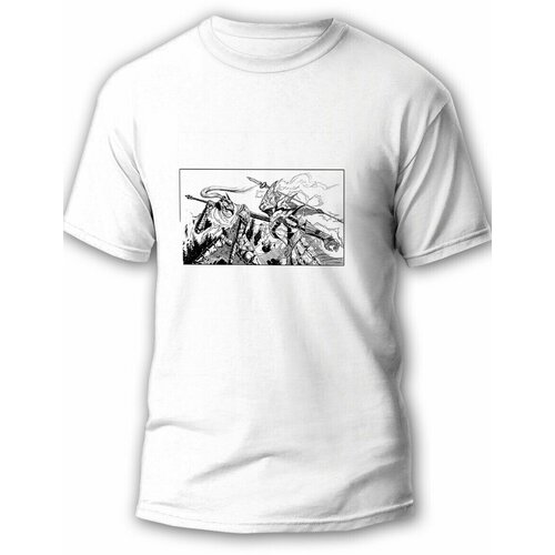 фото Футболка будь на стиле, футер, размер l, белый