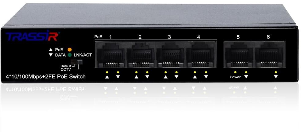 Коммутатор Trassir TR-NS1106-60-4POE