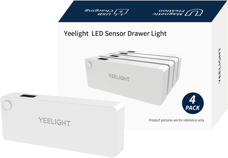 Комплект Yeelight YLCTD001 Светильник sensor drawer light(4-pack) YGYA2421003WTGL - фотография № 12