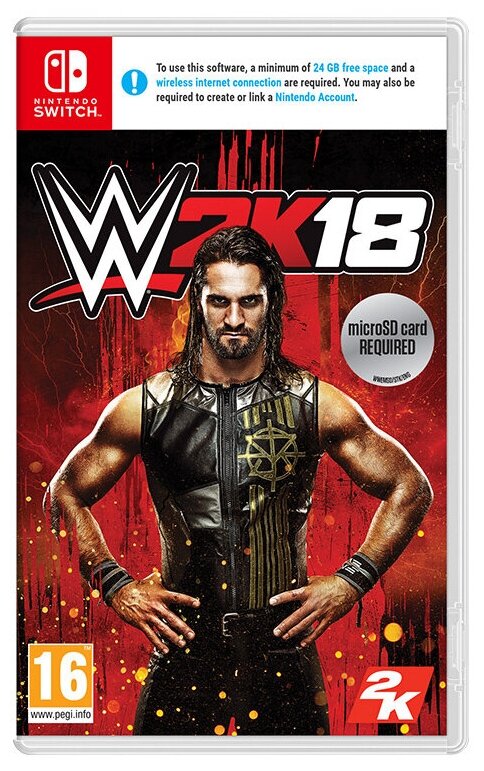 Игра WWE 2K18 для Nintendo Switch, картридж