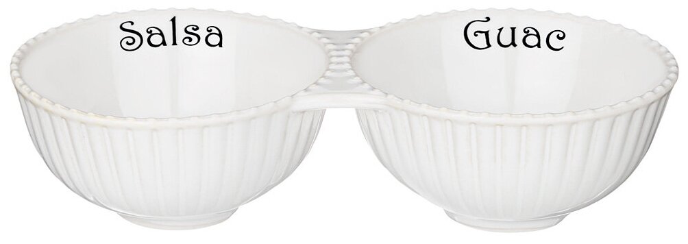 фото Менажница для закусок, соусов 2 секции BRONCO "SOUL KITCHEN" 16*8*4 СМ 70 МЛ (КОР=72ШТ.)