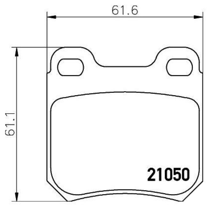 Дисковые тормозные колодки задние TRIALLI PF 4083 (4 шт.)