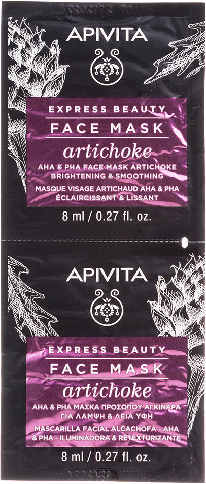 Apivita Express Beauty Маска для лица Artichoke Артишок саше 8 мл 2 шт