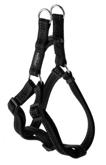 Шлейка Rogz Step-In Harness M (SSJ11) черный, M - фотография № 1