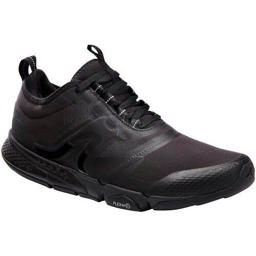 фото Мужские кроссовки для ходьбы pw 580 черные, размер: 46, цвет: черный/угольный серый newfeel х декатлон decathlon