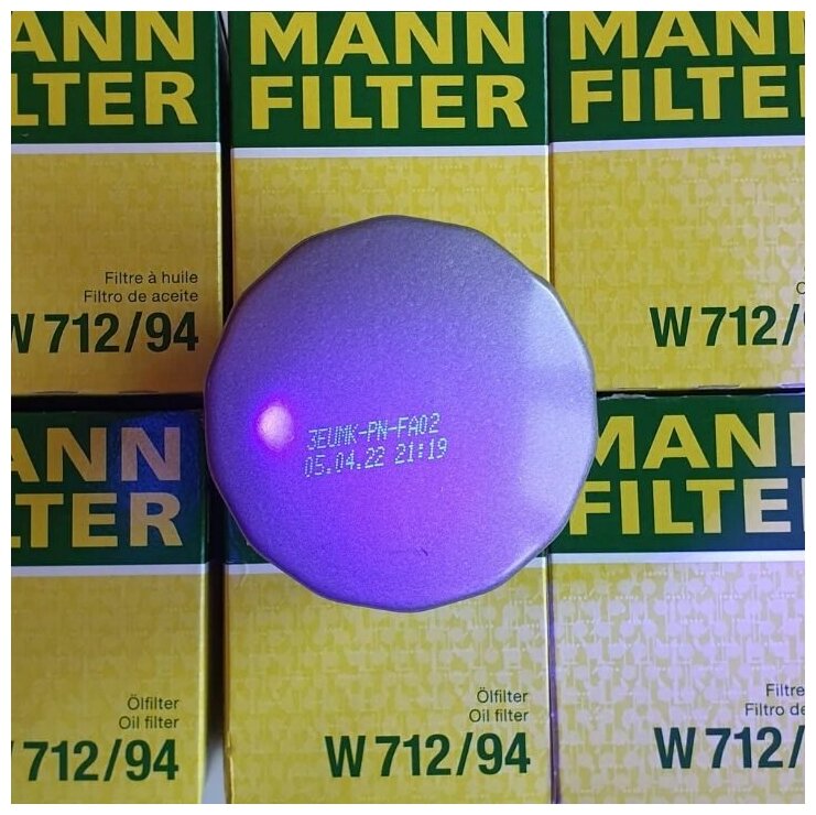 Масляный фильтр MANN-FILTER W 712/94 - фотография № 20