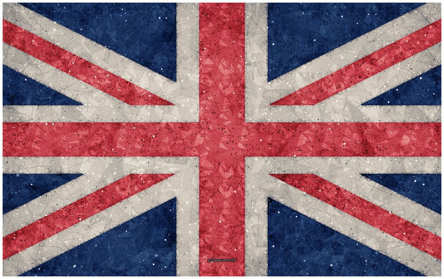 Постер / Плакат / Картина Флаг Великобритании 60х90 см в раме