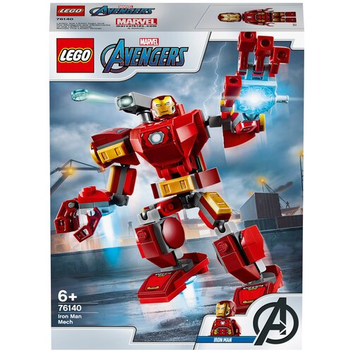 конструктор lego marvel super heroes 76140 avengers железный человек трасформер 148 дет Конструктор LEGO Marvel Super Heroes 76140 Avengers Железный Человек: трасформер, 148 дет.