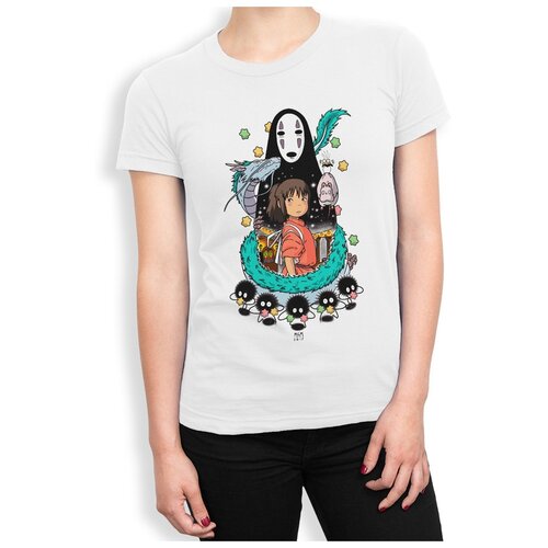 фото Футболка dream shirts унесенные призраками (персонажи) женская l белая