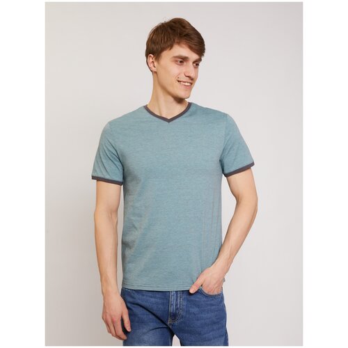 фото Футболка zolla z01124321y102 размер 4xl, 60 turquoise (бирюзовый)