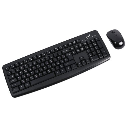 Комплект клавиатура + мышь Genius Smart KM-8100 Black USB, черный, английская/русская