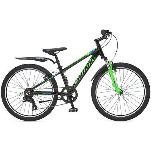 Подростковый велосипед Schwinn Mesa 24 (2022) 24 Черно-зелено-синий (130-150 см)