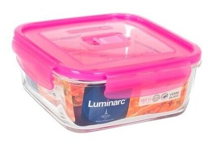 Контейнер пищевой Pure Box Active Neon 1220 мл. (квадратный). Luminarc - фотография № 10