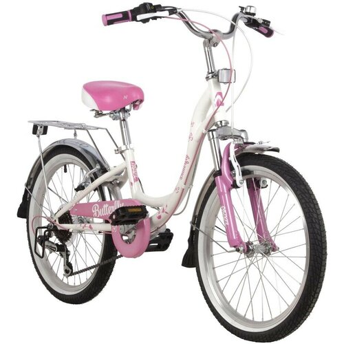 Велосипед Novatrack 20SH6V BUTTERFLY VL22 белыйфиолетовый 3015200₽