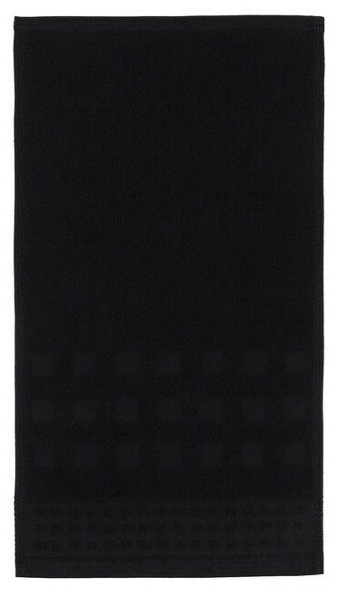 LoveLife Полотенце махровое LoveLife "Square" 50х90 см, цвет чёрный, 100% хлопок, 380 гр/м2 - фотография № 14