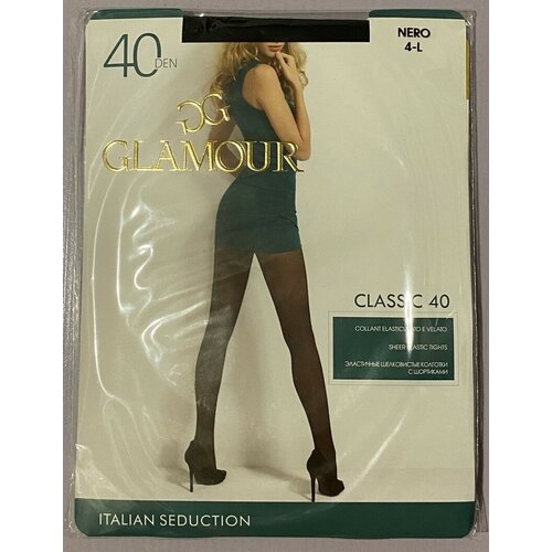 Колготки  Колготки Glamour 40 DEN, nero, размер 4, черный