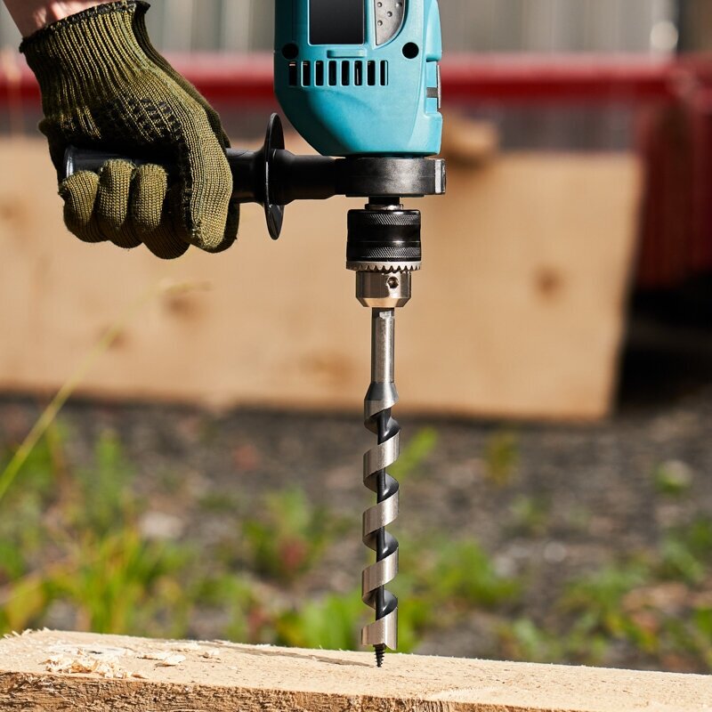 фото Сверло по дереву спиральное KRANZ 20х230 мм с шестигранным хвостовиком