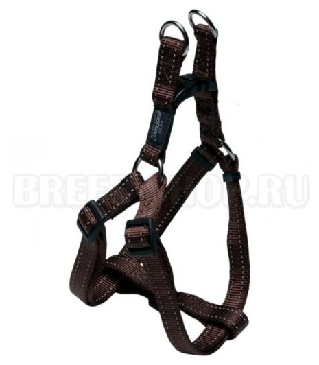 Шлейка Rogz Step-In Harness M (SSJ11) коричневый, M