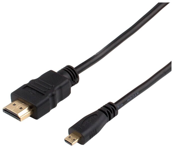 Кабель HDMI A/D 2 m, ATCOM (HDMI <=> microHDMI, блистер)