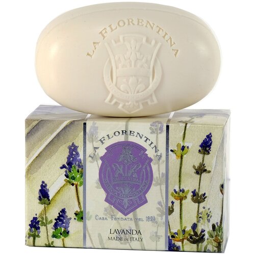 La Florentina Мыло кусковое Lavender, 300 г la florentina мыло кусковое fresh magnolia 300 мл 300 г