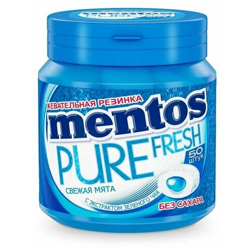 Жевательная резинка Mentos Pure Fresh Ментос Свежая мята, 4 шт по 100 г