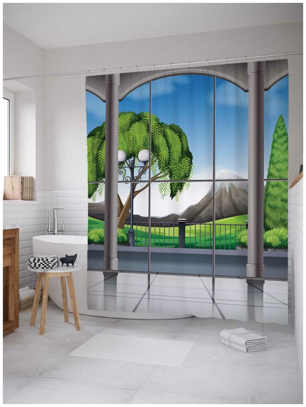 Штора для ванной JoyArty Домашняя природа 180х200 (sc-16501)