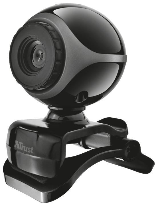 Камера Trust Exis Webcam - Black/Silver (17003)