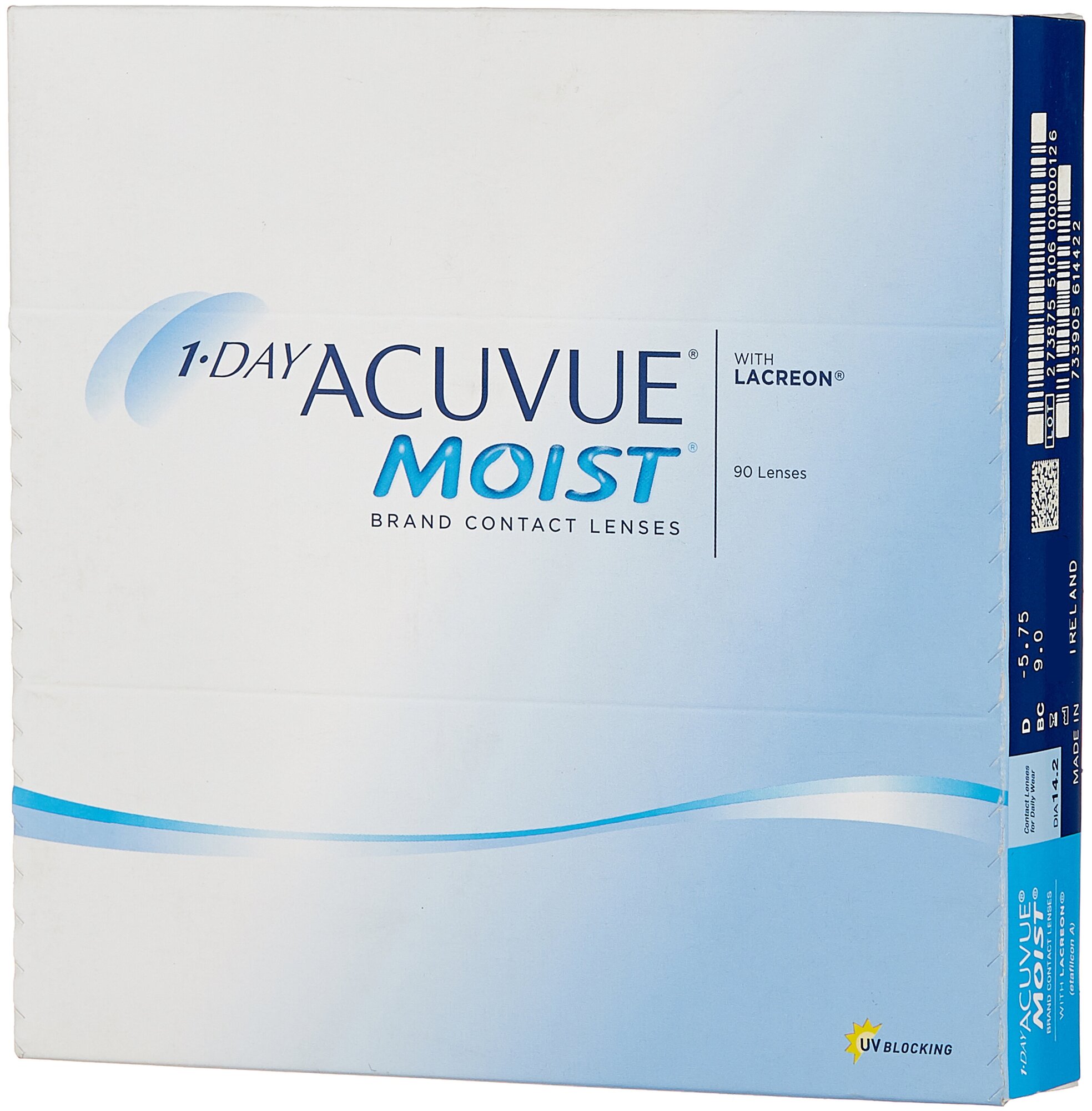   1 DAY Acuvue MOIST (90 pack), 9,0, -5,75