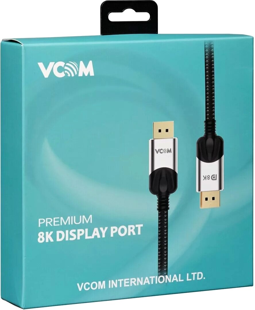 Кабель DisplayPort VCOM соединительный DP, 8K/60Hz, 1.5m - фото №7