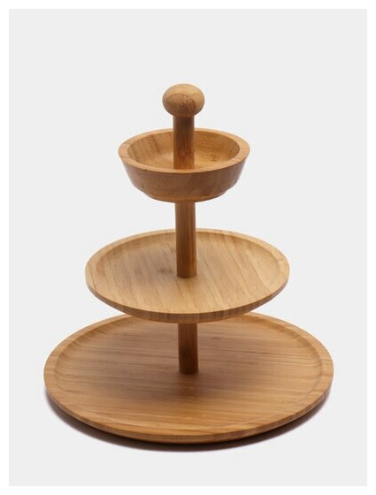 фото Этажерка для фруктов/ конфетница 3-х ярусная "Termico" 26*28 см.