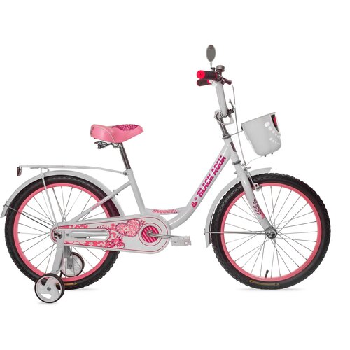 Велосипед детский Black Aqua Sweet 20, бело-розовый (2020-2021)
