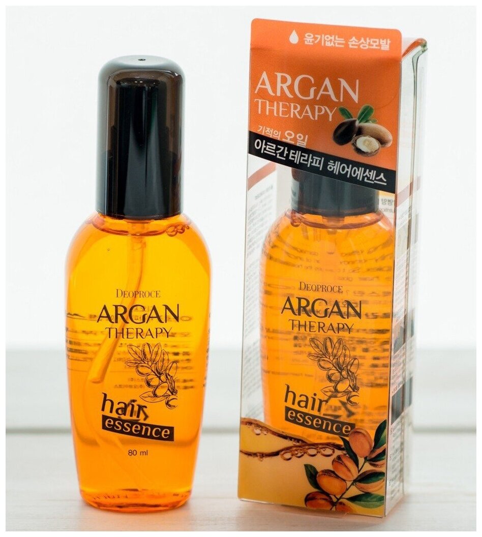 Эссенция для волос с аргановым маслом Deoproce Argan Therapy Hair Essence 80мл - фото №2