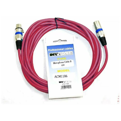 Invotone ACM1110/R микрофонный кабель XLR мама-XLR папа 10 м