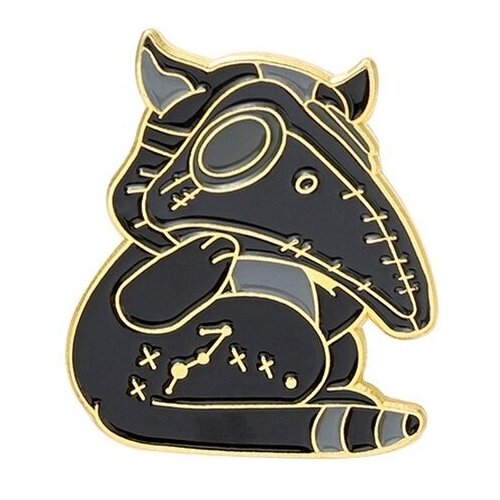 Значок, черный