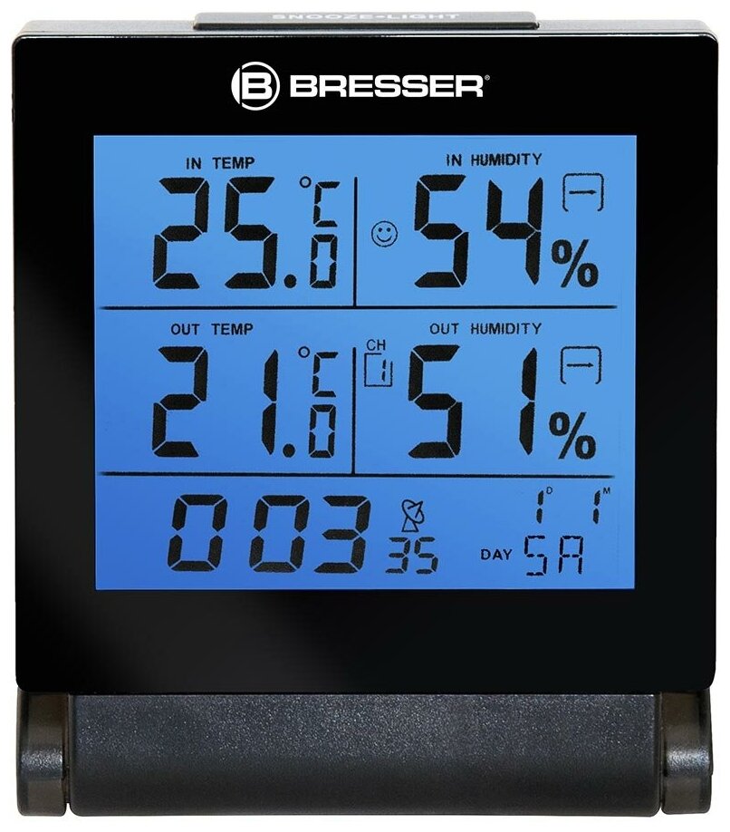Метеостанция Bresser MyTime Travel Alarm Clock - фотография № 2