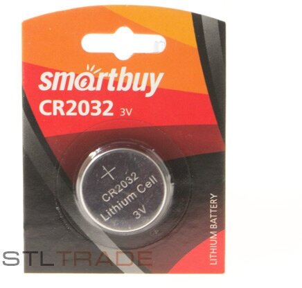Батарейка литиевая CR2032 SmartBuy в блистере SBBL-2032-1B